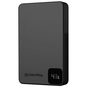 Батарея універсальна ColorWay 10 000 mAh PD/22.5W, 15W MagSafe Black (CW-PB100LPA1BK-WPDD) изображение 1