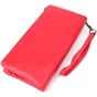 Гаманець ST Leather Шкіряний на три відділення Червоний (23109) - зменшене зображення 2