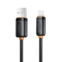 Дата кабель USB 2.0 AM to Lightning 1.0m 3A black XO (XO-CB-300UL-BK) - зменшене зображення 4