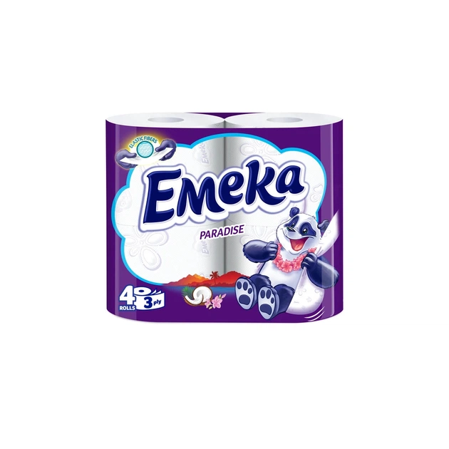 Туалетная бумага Emeka Paradise 3 слоя 4 рулона (3800024026508) - изображение 1
