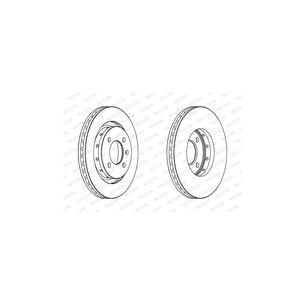 Гальмівний диск FERODO DDF1365 зображення 1