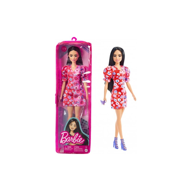 Лялька Barbie "Модниця" в рожевій квітчастій сукні (HBV11) - изображение 1