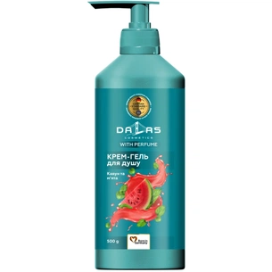 Гель для душу Dalas Cosmetics Кавун та м'ята 500 г (4823128004820) зображення 1