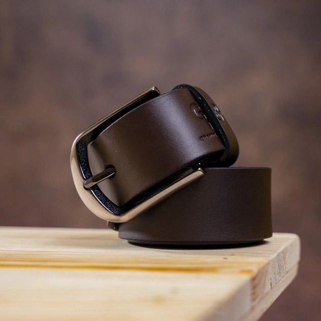 Ремінь Grande Pelle Брючний Коричневий (00245) - зображення 5