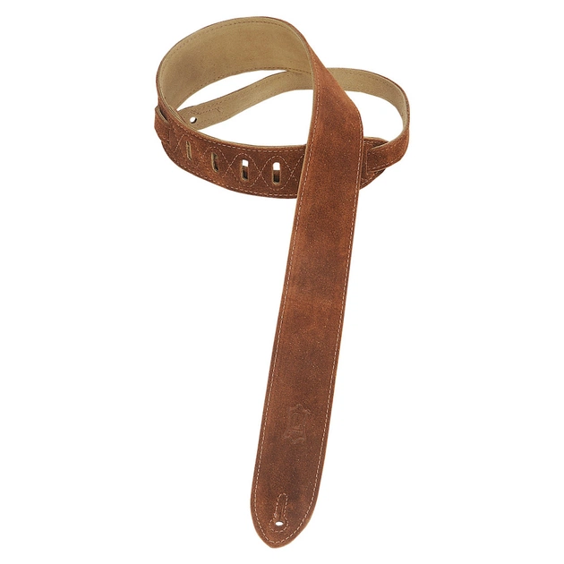 Ремень для гитары Levy's Classics Series Suede Guitar Strap Brown (MS12-BRN) - изображение 1