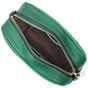 Сумка Vintage Стьобана жіноча з натуральної шкіри Зелена (22613) - зменшене зображення 9