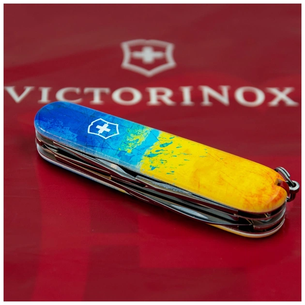 Ніж Victorinox Climber Ukraine Жовто-синій малюнок (1.3703.7_T3100p) - зображення 3