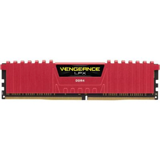 Модуль пам'яті для комп'ютера DDR4 8GB 2666 MHz Vengeance LPX Red Corsair (CMK8GX4M1A2666C16R) - зображення 1