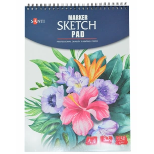 Альбом для малювання Santi для маркерів, А4, 32 листа (742612) зображення 1