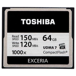 Карта пам'яті Toshiba 64GB Compact Flash 1000X (CF-064GTGI(8) зображення 1