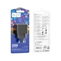 Зарядний пристрій HOCO CS14A Ocean 1xUSB-C PD20W + 1xUSB QC3.0 Black (6942007603898) - зменшене зображення 7