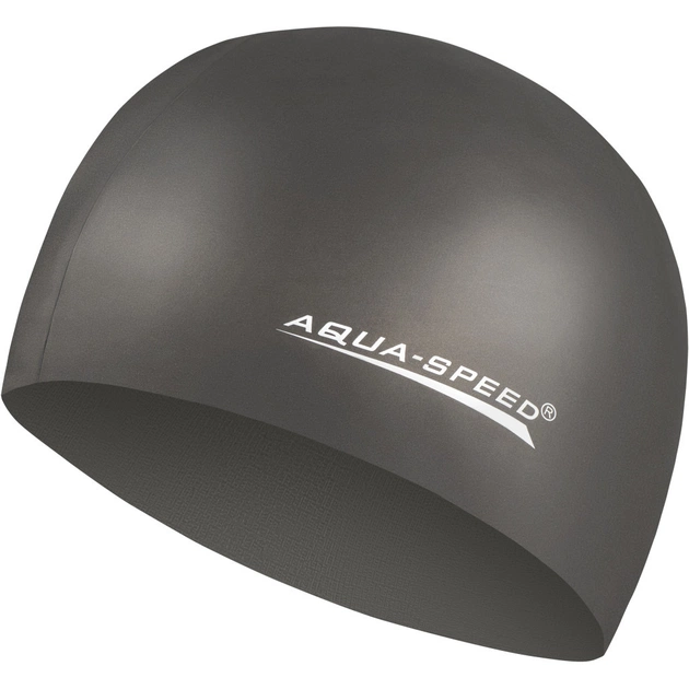 Шапка для плавання Aqua Speed Mega 100-07 чорний Уні OSFM (5908217635440) - зображення 1