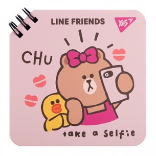 Блокнот Yes Line Friends Chu 110 х 110 80 аркушів (151750) зображення 1