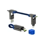 Дата кабель 6in1 inCharge X 0,14m 100W blue Rolling Square (X02WR) - зменшене зображення 1
