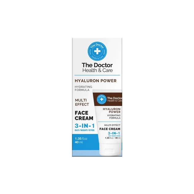 Крем для лица The Doctor Health & Care Hyaluron Power Face Cream 3в1 40 мл (5901845509299) - изображение 1