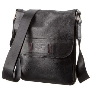 Сумка Shvigel Чоловіча шкіряна Чорна (19113) зображення 1