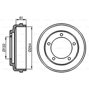 Гальмівний барабан Bosch 0 986 477 048 изображение 1