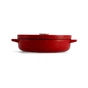Сотейник KitchenAid Cast Iron чавунний з кришкою, 26 см, 2,77 л, червоний (CC009009-001) - зменшене зображення 3