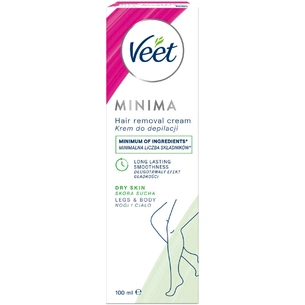 Крем для депіляції Veet Minima для сухої шкіри з Екстрактом огірка та Листям шавлії 100 мл (5000146980339) изображение 1