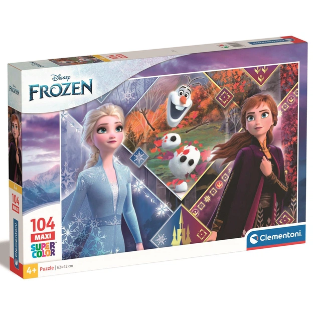 Пазл Clementoni Maxi Frozen 104 элемента (23739) - изображение 1