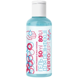 Антисептик для рук Добра Господарочка Vertosetp гель 50 мл (4820193742626) зображення 1