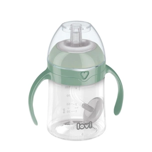 Поїльник-непроливайка Lovi з трубочкою та обтяжувачем 150 мл - зелена (35/364) изображение 1