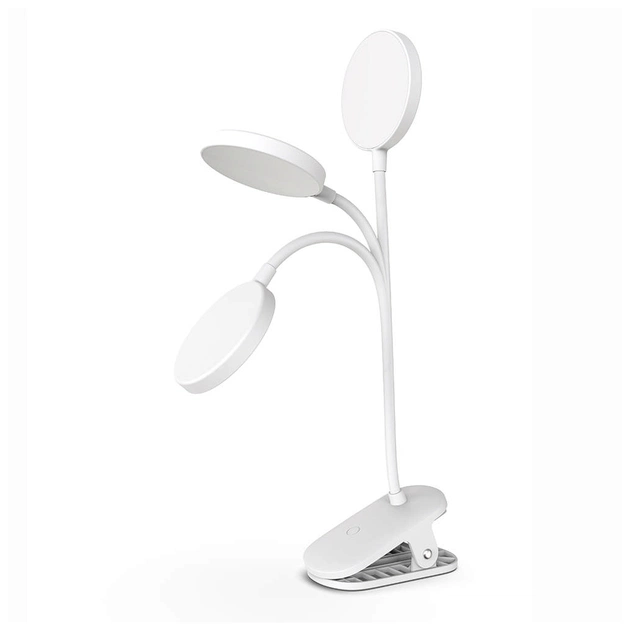 Настольная лампа ColorWay Flexible & Clip 2, 3.5W, со встроенным аккумулятором 1800 mAh (CW-DL10FCB-W) - изображение 4
