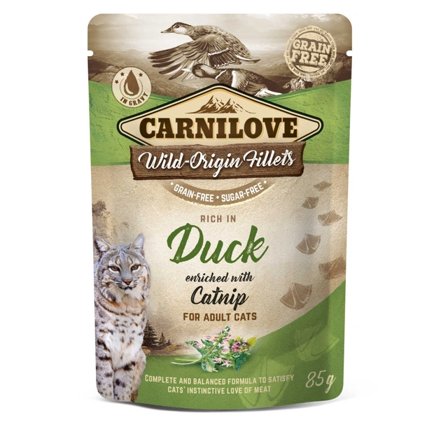 Влажный корм для кошек Carnilove с уткой и кошачьей мятой 85 г (8595602537549) - изображение 1