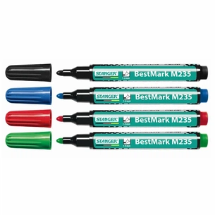 Набір маркерів Stanger набір з 4-х водостійких 1-3 мм (712012) зображення 1