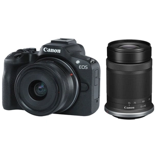 Цифровий фотоапарат Canon EOS R50 RF-S 18-45 IS STM + RF-S 55-210 IS STM Black (5811C034) зображення 1
