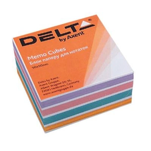 Бумага для заметок Delta by Axent "COLOR" 90Х90Х30мм, glued (D8024) изображение 1