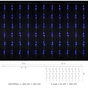Гірлянда Delux Waterfall С 264LED 3х2 м синій/прозорий IP20 (90018005) - зменшене зображення 2