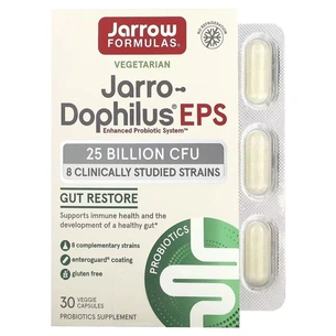 Пробіотики Jarrow Formulas 25 млрд КУО, Jarro-Dophilus EPS, 30 вегетаріанських капсул (JRW-03040) зображення 1