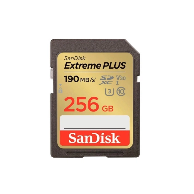 Карта памяти SanDisk 256GB SD class 10 UHS-I Extreme PLUS (SDSDXWV-256G-GNCIN) - изображение 1