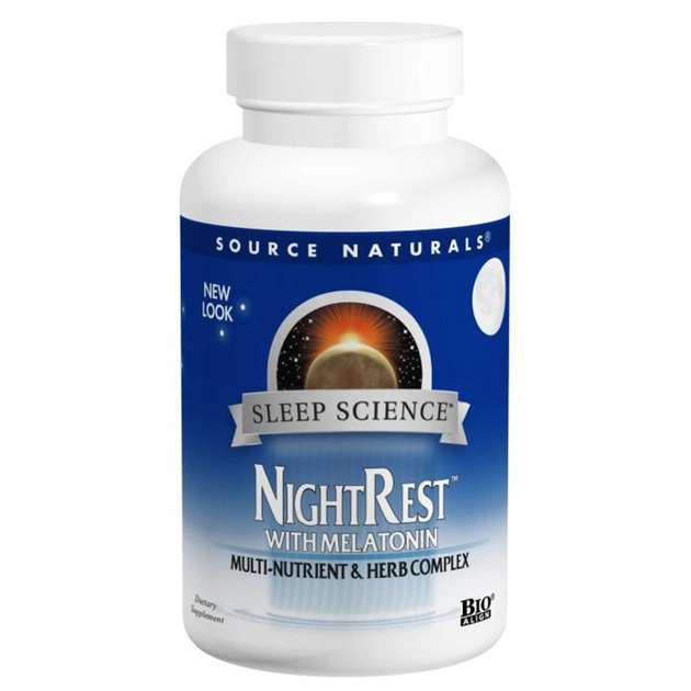Витаминно-минеральный комплекс Source Naturals Комплекс для Нормализации Сна, NightRest, 50 таблеток (SN0357) - изображение 1