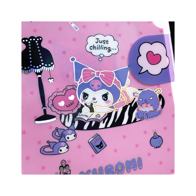 Папка - куточок Kite із клапаном A4 Kuromi- 2 (HK25-248-2) - picture 4