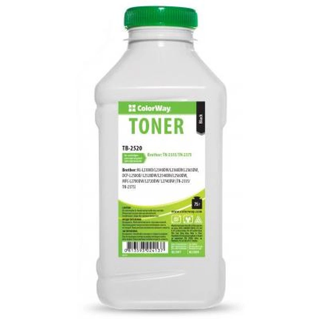 Тонер Brother H-L2520/L2740 (75г) ColorWay (TB-2520) - изображение 1