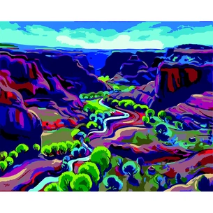 Картина по номерам ZiBi Кольоровий каньйон 40*50 см ART Line (ZB.64109) зображення 1