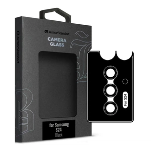 Скло захисне Armorstandart Camera glass Supreme Black Icon Samsung S24 Black (ARM76607) зображення 1
