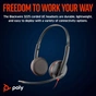 Навушники Poly BlackWire C3225 USB-C HS Stereo +3.5mm Plug +USB-C/A Adapter (Bulk) Black (8X229A6) - зменшене зображення 2