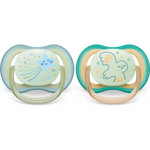 Пустушка Philips AVENT Ultra Air Нічна 0-6 міс 2 шт (SCF376/18) зображення 1
