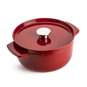 Каструля KitchenAid чавунна з кришкою 3,3 л Червона (CC006057-001) зображення 1
