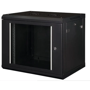Шафа настінна Hypernet 12U 19" 600x450 ProLine (PL-WMNC-12U-BLACK) изображение 1