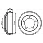 Гальмівний барабан Bosch 0 986 477 048 - зменшене зображення 1