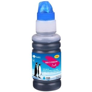 Чорнило G&G Epson L31XX cyan, контейнер 70мл (G&G-C13T00S24A) зображення 1