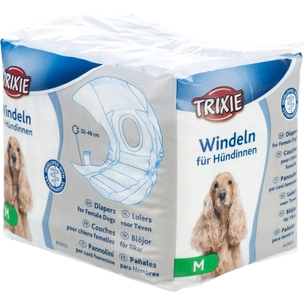 Підгузки для тварин Trixie для собак (сучок) М 32-48 см 12 шт (4011905236339) зображення 1