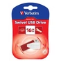 USB флеш накопичувач Verbatim 16GB Store 'n' Go Swivel Red USB 2.0 (049814) - зменшене зображення 5