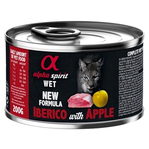 Консерви для котів Alpha Spirit Iberian Pork With Yellow Apple for Adult Cat 200 г (8436586311254) зображення 1