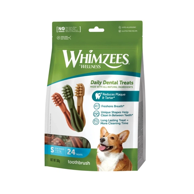 Лакомство для собак Whimzees Toothbrush S 24 шт (8718627750667) - изображение 1