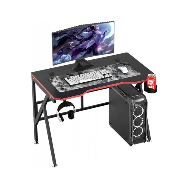 Компьютерный стол GT Racer T-1218 Black (T-1218 (120x60x73) Black) - изображение 1